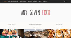 Desktop Screenshot of anygivenfood.com