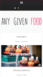 Mobile Screenshot of anygivenfood.com
